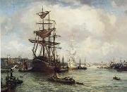 unknow artist Seascape, boats, ships and warships. 78 Germany oil painting artist
